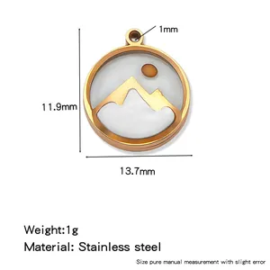 Detailed dimensions and weight of the stainless steel mustard seed pendant necklace