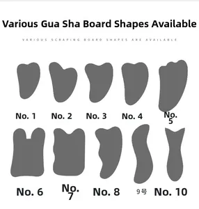 Detaillierter Vergleich von 10 verschiedenen Formen und Stilen von Gua Sha Schabern