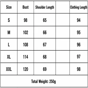 Detailed size chart for summer floral dress showing bust and length measurements