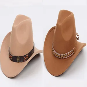 Detailed comparison of two vintage felt jazz hats in khaki and camel earthy tones.