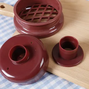 Professional brown plastic donut mold set for creative hollow cake and bread baking designs