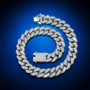 Κολιέ Hip Hop Cuban Link Κράμα Στρας Iced Out Κοσμήματα Μόδας Για Άνδρες Γυναίκες Μοναδική Τάση