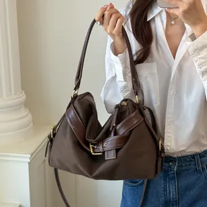 Puppy Shape Crossbody Bag PU Leather Litchi Grain Bowknot Decor Cute Cartoon Dachshund Shoulder Bag For Women