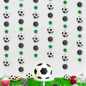 Decorazione Per Festa Di Calcio Ghirlanda Carta Stella Banner Compleanno Partita Sport Ornamenti Appesi