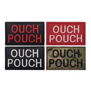 OUCH POUCH Tactical Morale Patch Embroidered Fabric Hook And Loop Badge For First Aid Medical Bag Outdoor Backpack