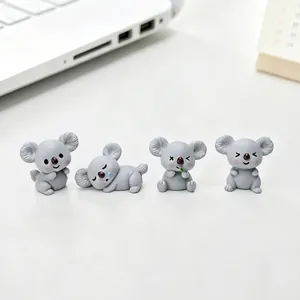 Figuritas De Koala En Miniatura Estatuas De Animales De Resina Para Micro Paisaje Jardín De Hadas Decoración De Casa De Muñecas