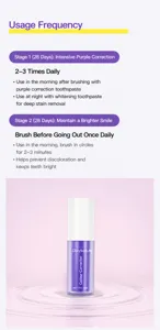 Usage instructions and frequency guide for V34 teeth whitening essence bottle
