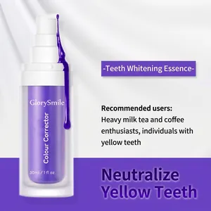 V34 Colour Corrector Purple Toothpaste Teeth Whitening Serum Brightening Gel To Remove Yellow Stains Sensitive Teeth Care