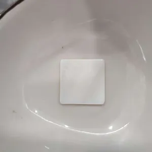 Square white mother of pearl shell piece for DIY earring and jewelry making projects