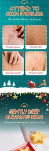 Christmas bath salt ball set for deep cleaning and nourishing skin care details