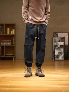 Pantalon cargo camouflage pour homme de haute qualité avec poches et chevilles élastiquées
