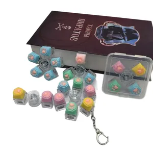 Macaron Katzenpfoten-Fidget-Spinner mit mechanischen Tasten, süßes Spielzeug zum Stressabbau