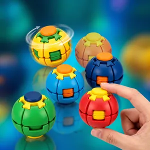 Colorful 3D rotating and pressing fidget ball toy for kids stress relief and focus