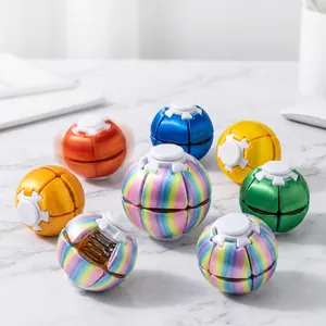 3D-gedrucktes Regenbogen-Planeten-Fidget-Spinner-Spielzeug für Stressabbau am Schreibtisch