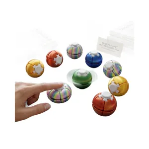 3D-gedruckte Regenbogen-Planeten-Spinner mit automatischer Druck-und-Dreh-Funktion für den Schreibtisch