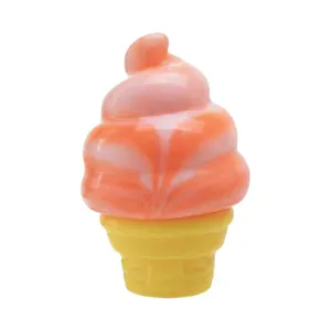 Spremi-gelato colorato arancione e rosa giocattolo antistress a rimbalzo lento