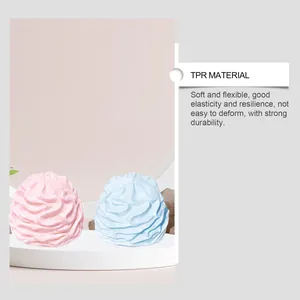 Detail of soft TPR cream squeeze toy showing high elasticity and durable material.