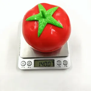 Realistic tomato squishy toy weighing 140 grams for stress relief