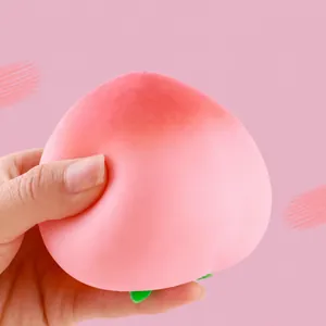 Simulation Frucht Squishy Spielzeug Pfirsich Erdbeere Mandarine Stressabbau Spielzeug Langsam Rebound Weiches Quetschspielzeug