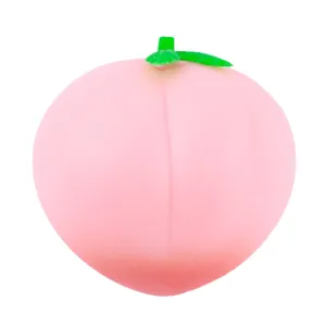 Realistisches rosa Pfirsich-Squishy-Spielzeug zum Stressabbau mit weicher Textur