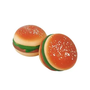 Giocattoli antistress squishy hamburger realistici per bambini in vista dettagliata