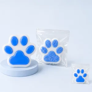 Giant cat paw squeeze toy made of TPR material for stress relief and slow rebound
