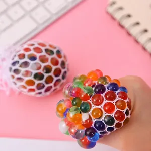 Παιχνίδι Αποσυμπίεσης Squishy Μπάλα Σταφύλι με Πλέγμα TPR Πολύχρωμες Χάντρες Παιχνίδι Πίεσης για Παιδιά Μαθητές Ενήλικες Γραφείο Δώρο