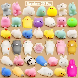 Jouet Squishy Animal Mignon TPR Doux Mochi Anti-Stress Jouet à Presser Pour Enfants Adultes Forme de Petit Animal Jouet de Guérison