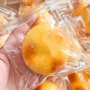 Jouet de pomme de terre à presser réaliste avec texture détaillée en sachet plastique