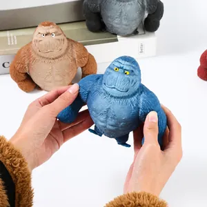 Juguete Squishy de Gorila Realista Creativo Mono Musculoso Juguete para Aliviar el Estrés para Adultos Niños Regalo de Descompresión Juguete Sensorial de Oficina