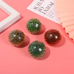 TPR Squishy Balle Anti-Stress en Forme de Raisin Avec Perles Magiques Intérieures Motif Rond Jouet à Presser Pour Enfants Adultes Bureau Maison