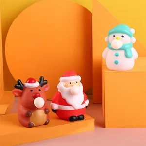 Divertenti giocattoli antistress natalizi con Babbo Natale, Renna e Pupazzo di neve