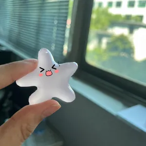 Star Heart Shaped Decompression Squishy Toy Color Changing Slow Rebound TPR Stress Relief Squeeze Toy For Kids Everyday
