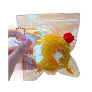 Παιχνίδι squishy με σχήμα τηγανητού γλυκού με κρόκο αυγού για ανακούφιση από το άγχος