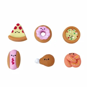 Σετ παιχνιδιών squishy με χαριτωμένα σχέδια φαγητού όπως πίτσα και ντόνατ