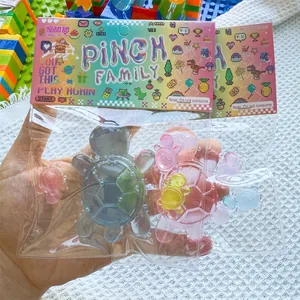 Kreative Transparente Kleine Schildkröte Squishy Stressabbau Spielzeug Für Kinder Weichgummi Squeeze Spielzeug Geschenk