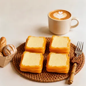 Simulatie Melk Roosterbrood Squishy Speelgoed Decompressie Knijpspeelgoed Food Grade Siliconen Langzame Terugslag Cadeau Volwassenen