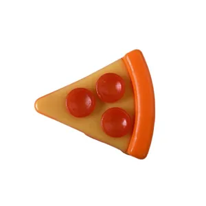 Realistic pizza slice squishy toy for stress relief with slow rebound foam material