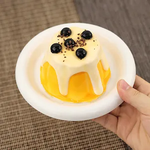 Siliconen Parelpudding Squishy Speelgoed Slow Rebound Stressverlichting Gesimuleerd Dessert Handgemaakt Speelgoed Cadeau