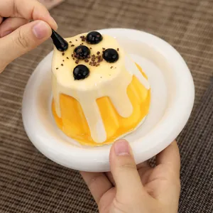 Realistisch parelpudding siliconen squishy speelgoed voor stressverlichting en spel