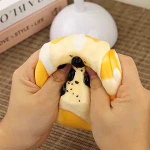 Langzaam rijzende siliconen parelpudding squishy speelgoed voor stressverlichting plezier