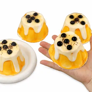 Realistisch parelpudding squishy speelgoed voor stressverlichting, siliconen
