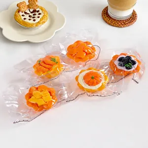 Jouet Moelleux Réaliste En Forme De Tarte Aux Œufs En Silicone Alimentaire Rebond Lent Soulagement Du Stress Pour Bureau Maison
