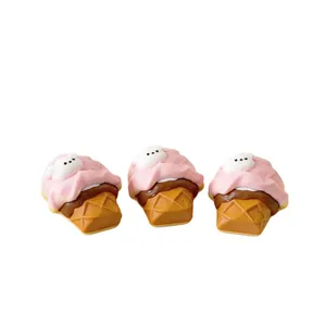 Lot de trois adorables jouets à presser ours de glace en silicone de qualité alimentaire