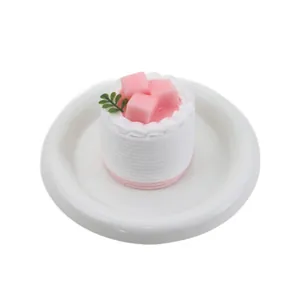 Giocattolo antistress a forma di torta al cocco in silicone alimentare di alta qualità