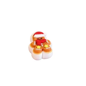 Χαριτωμένο χριστουγεννιάτικο παιχνίδι squishy με μελόψωμο από μαλακή σιλικόνη