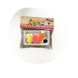 Set di giocattoli sushi realistici con forme di salmone e tonno per alleviare lo stress.
