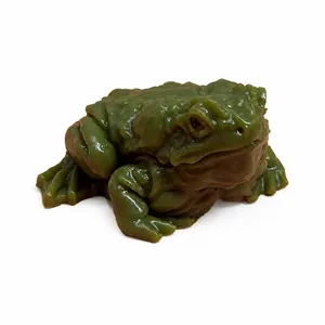 Realistic green toad squishy toy designed for stress relief and sensory tactile play