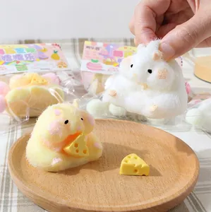 Jouet Squishy Hamster Mignon Super Doux Rebond Lent Anti-stress Jouet à Presser Kawaii Animal Décompression Ornement Cadeau