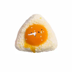 Creative egg yolk onigiri squishy toy for stress relief and decompression gift for students